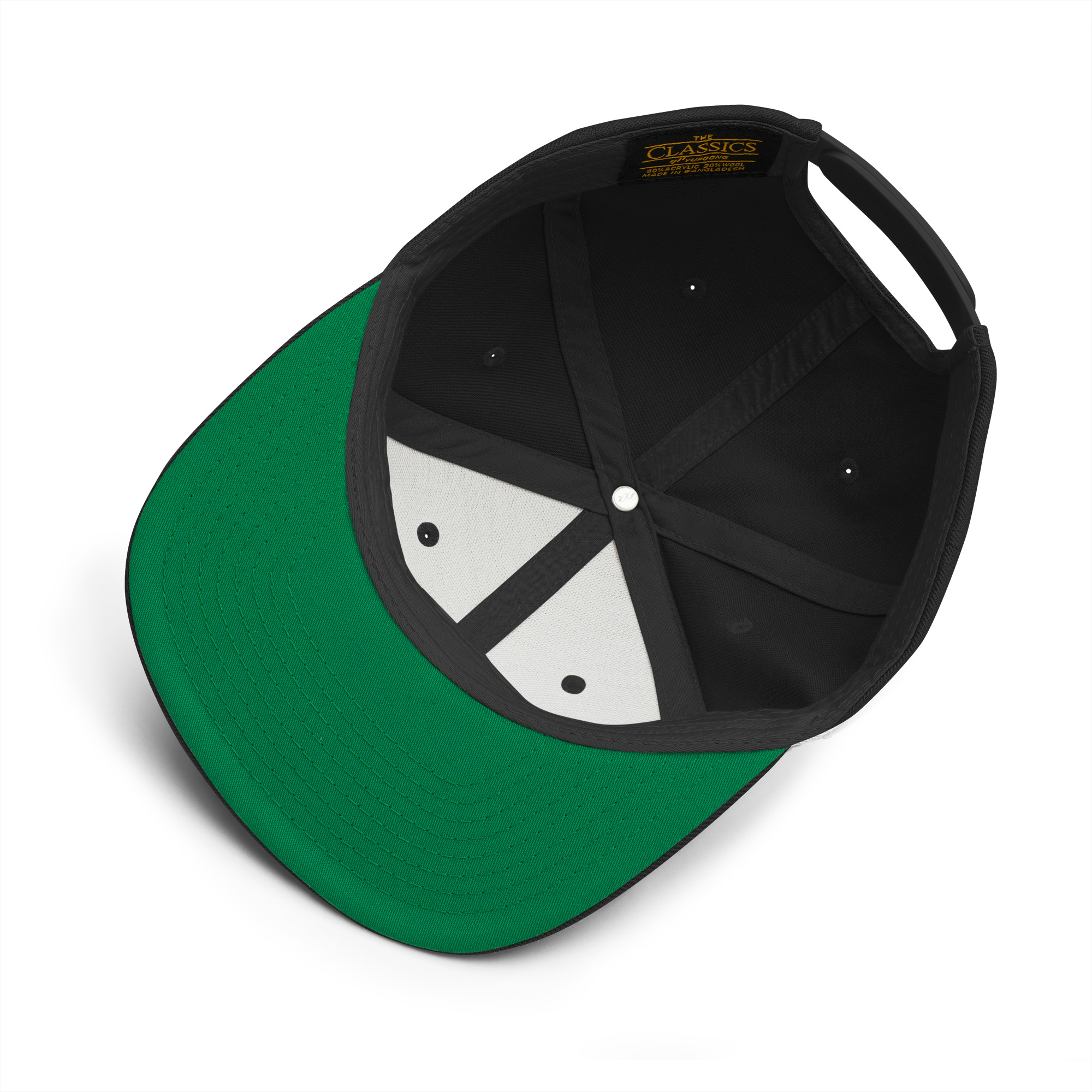Mens Black Snapback Hat, Rollins Soap co