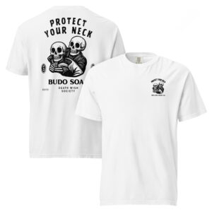 Protect Your Neck T-Shirt by Rollins Soap Co. - Mens White graphic T-Shirt with