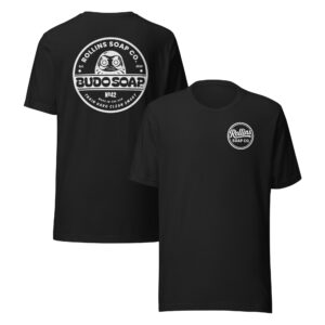 Rollins Budo Logo T-Shirt - black graphic T-shirt by Rollins Soap Co.