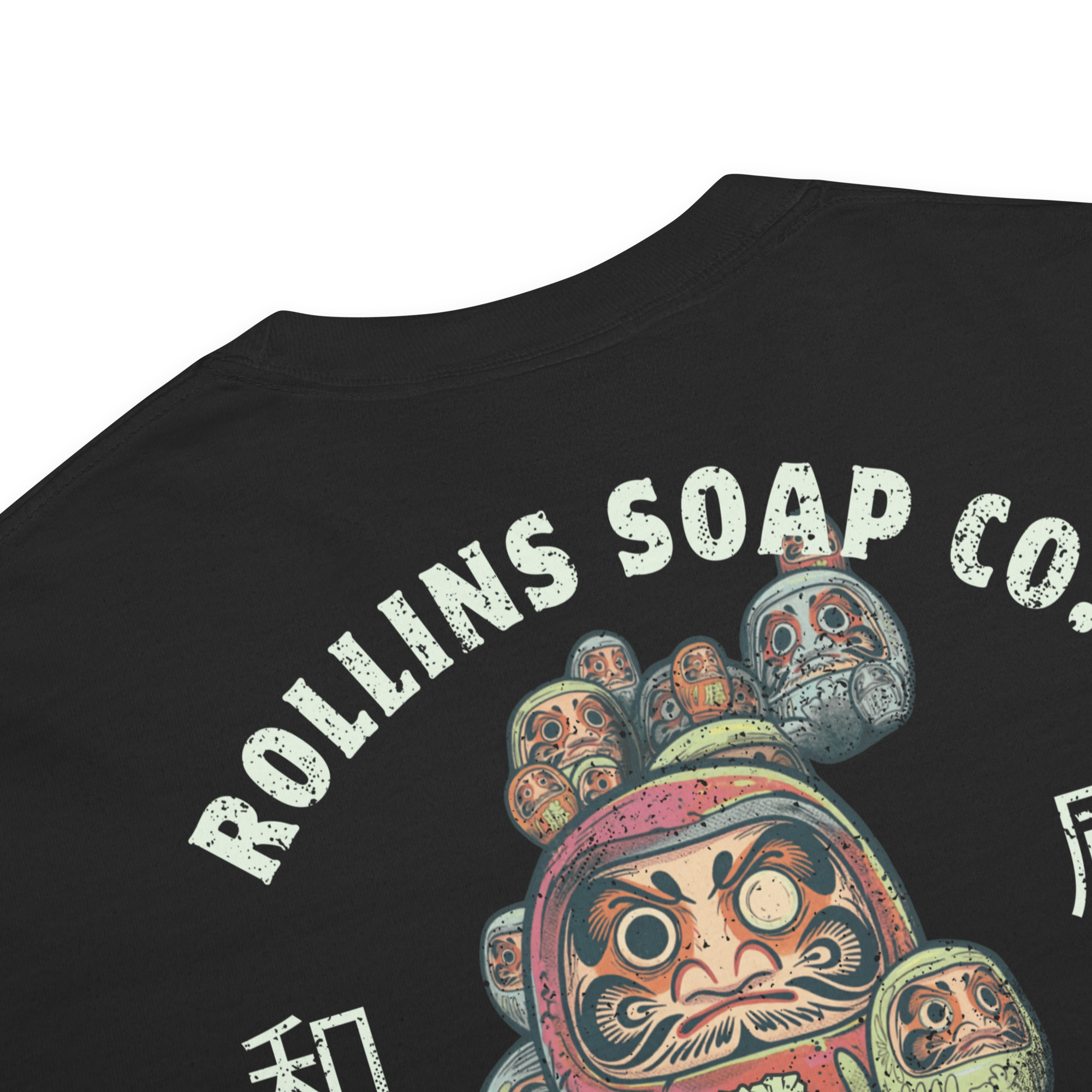 Rollins Soap Co. mens black graphic T-shirt "Tokyo 1986"